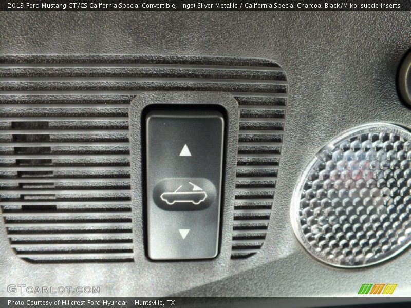 Controls of 2013 Mustang GT/CS California Special Convertible