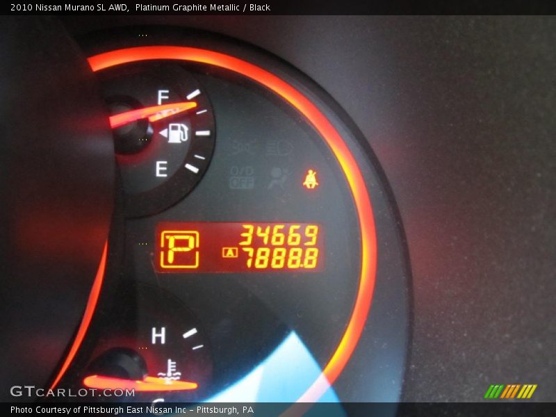 Platinum Graphite Metallic / Black 2010 Nissan Murano SL AWD