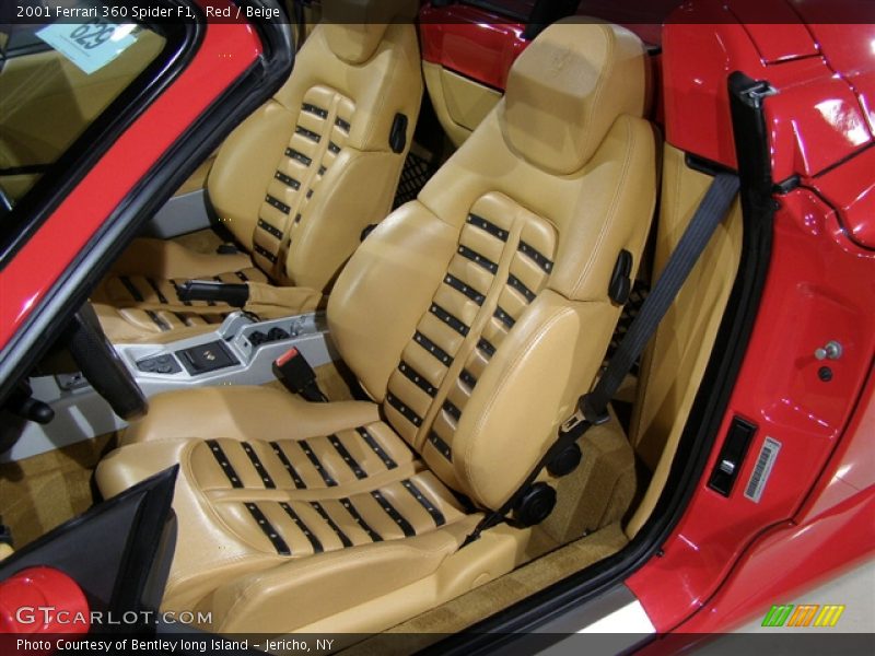 Red / Beige 2001 Ferrari 360 Spider F1