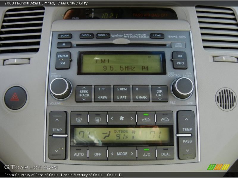 Steel Gray / Gray 2008 Hyundai Azera Limited