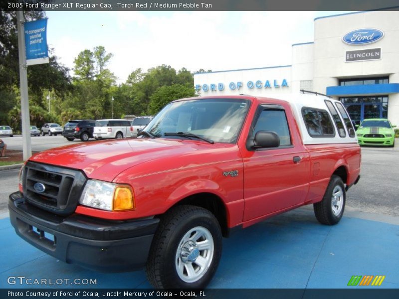 Torch Red / Medium Pebble Tan 2005 Ford Ranger XLT Regular Cab