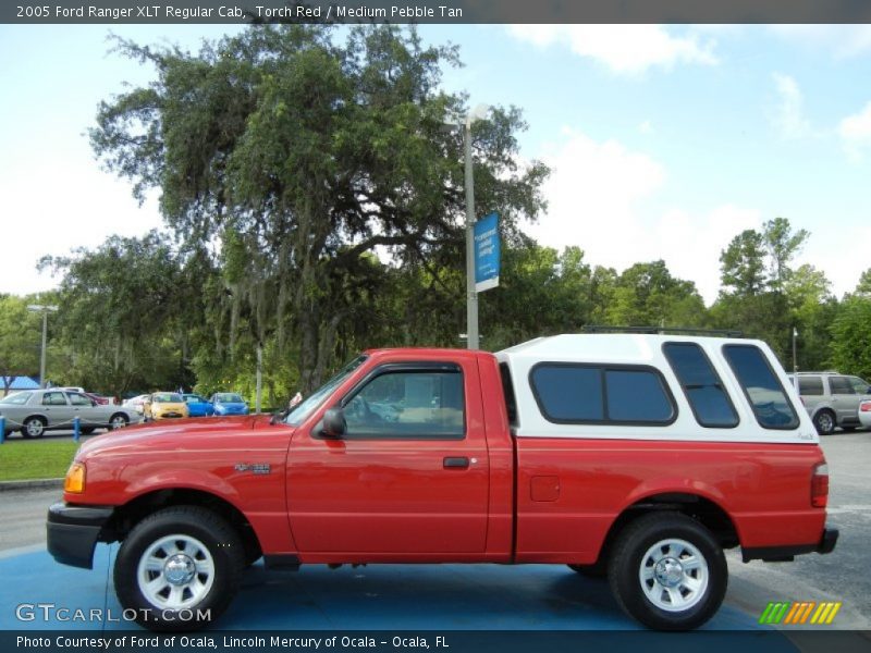Torch Red / Medium Pebble Tan 2005 Ford Ranger XLT Regular Cab