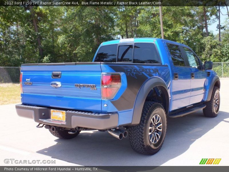 Blue Flame Metallic / Raptor Black Leather/Cloth 2012 Ford F150 SVT Raptor SuperCrew 4x4