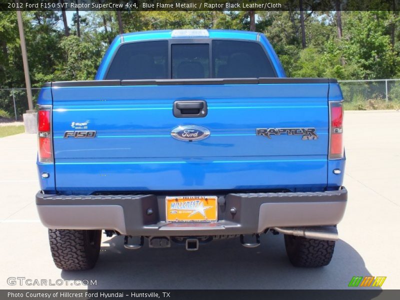 Blue Flame Metallic / Raptor Black Leather/Cloth 2012 Ford F150 SVT Raptor SuperCrew 4x4