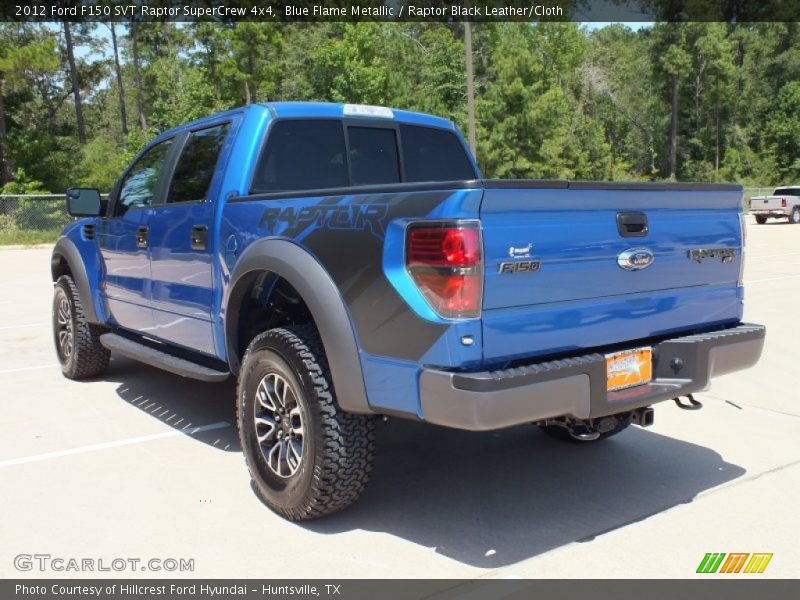 Blue Flame Metallic / Raptor Black Leather/Cloth 2012 Ford F150 SVT Raptor SuperCrew 4x4