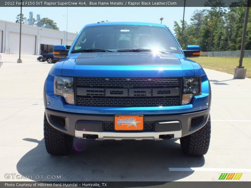 Blue Flame Metallic / Raptor Black Leather/Cloth 2012 Ford F150 SVT Raptor SuperCrew 4x4