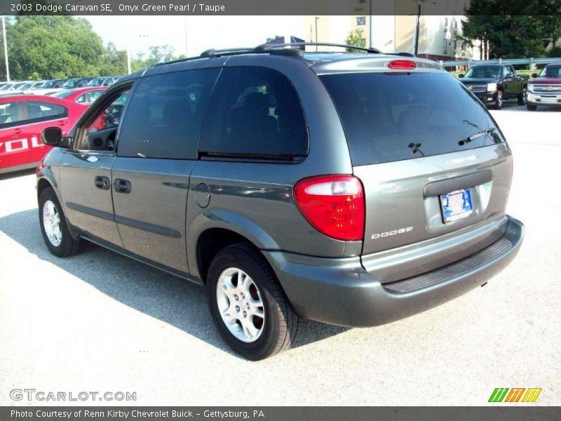 Onyx Green Pearl / Taupe 2003 Dodge Caravan SE