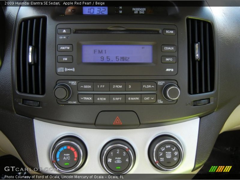 Apple Red Pearl / Beige 2009 Hyundai Elantra SE Sedan