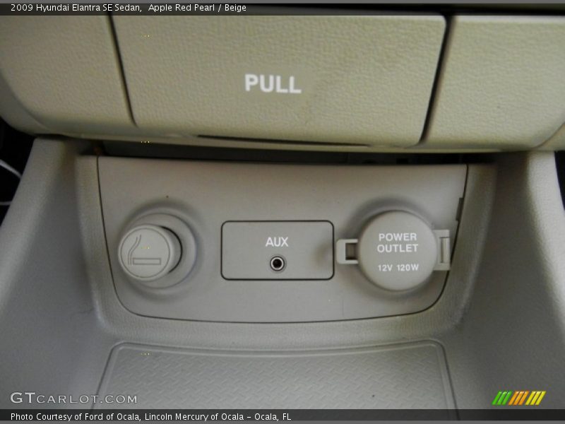 Apple Red Pearl / Beige 2009 Hyundai Elantra SE Sedan