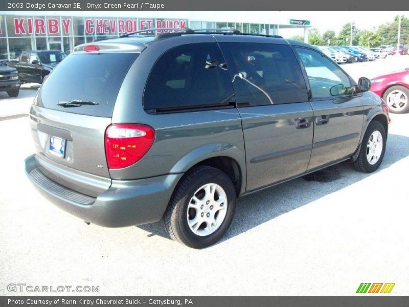 Onyx Green Pearl / Taupe 2003 Dodge Caravan SE