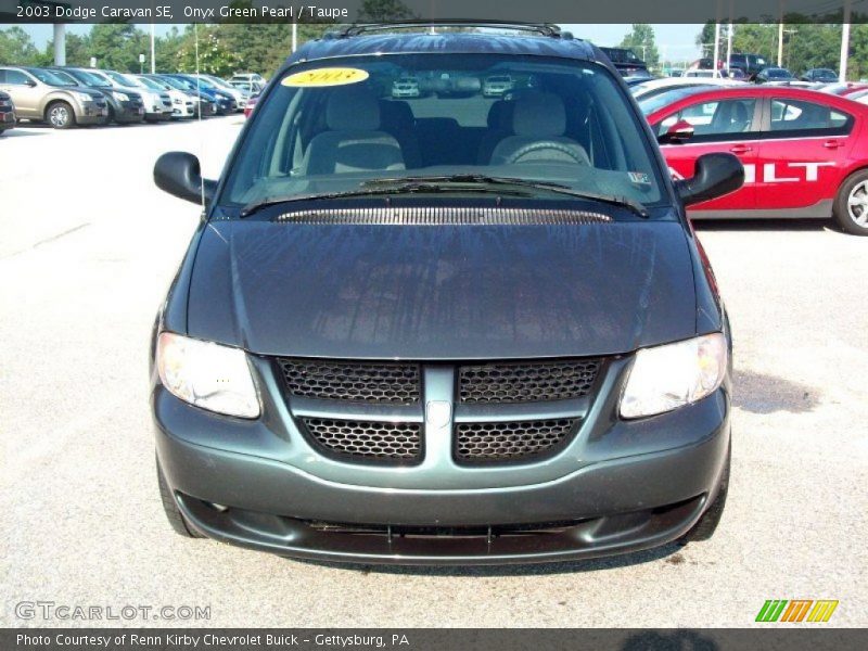 Onyx Green Pearl / Taupe 2003 Dodge Caravan SE
