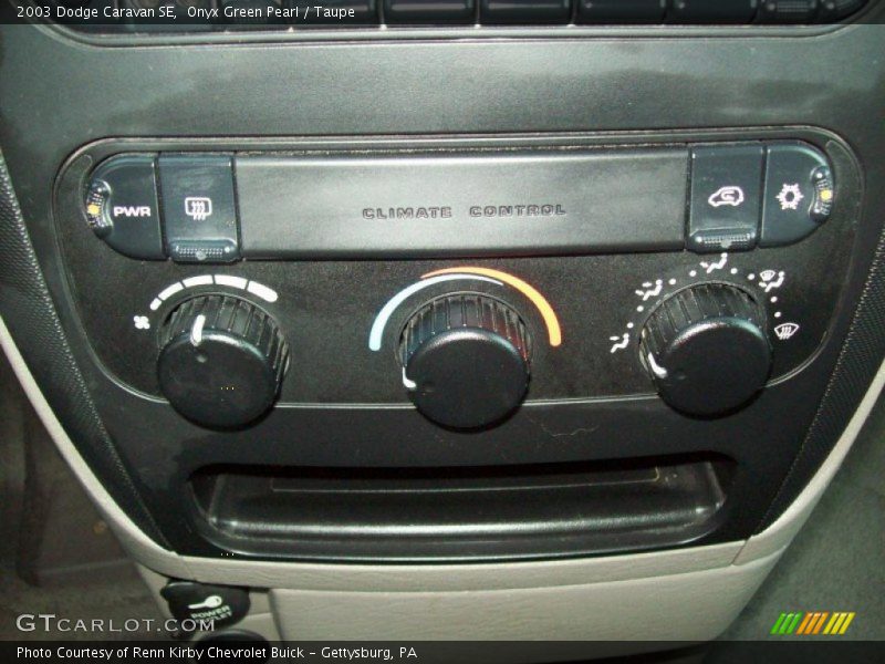 Controls of 2003 Caravan SE