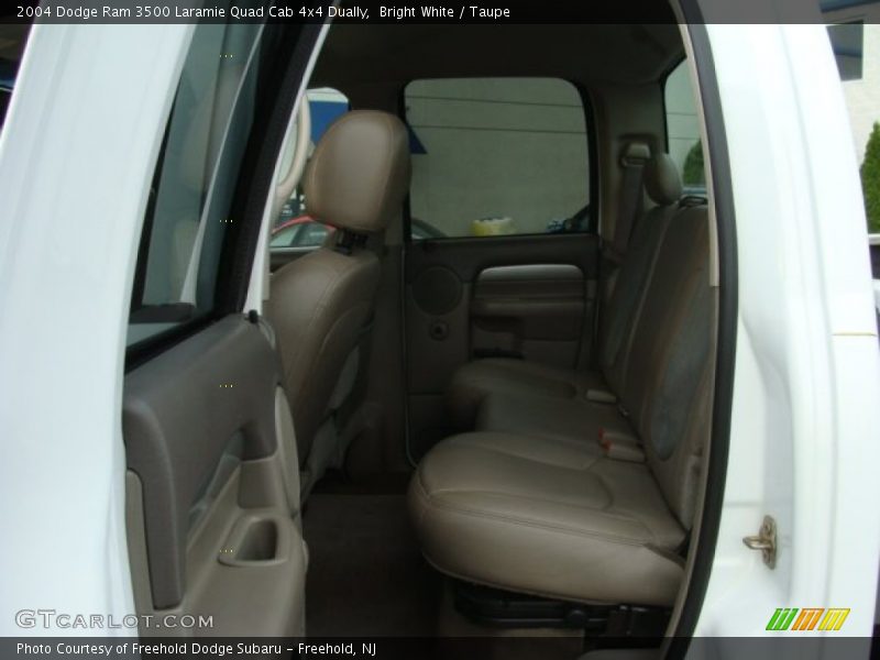 Bright White / Taupe 2004 Dodge Ram 3500 Laramie Quad Cab 4x4 Dually