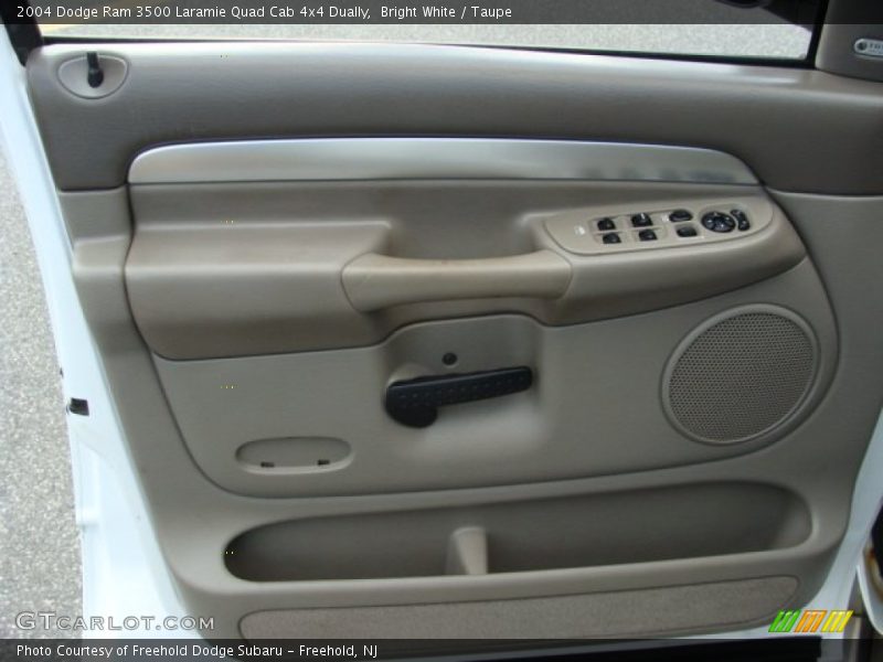 Bright White / Taupe 2004 Dodge Ram 3500 Laramie Quad Cab 4x4 Dually