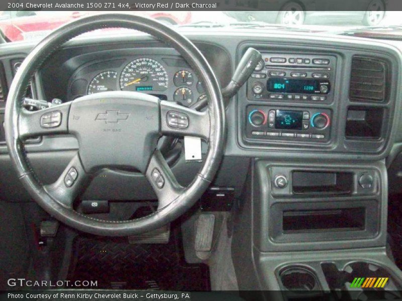 Victory Red / Dark Charcoal 2004 Chevrolet Avalanche 1500 Z71 4x4