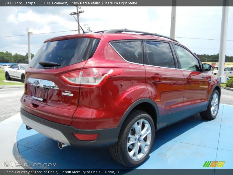 Ruby Red Metallic / Medium Light Stone 2013 Ford Escape SEL 1.6L EcoBoost