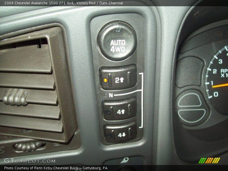 Victory Red / Dark Charcoal 2004 Chevrolet Avalanche 1500 Z71 4x4