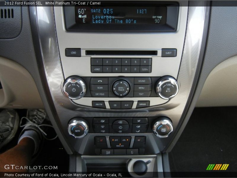 White Platinum Tri-Coat / Camel 2012 Ford Fusion SEL