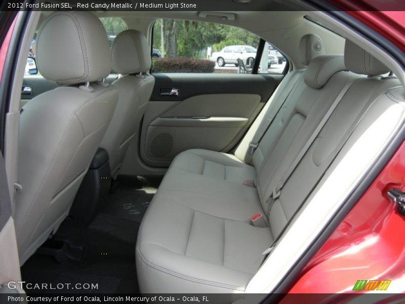 Red Candy Metallic / Medium Light Stone 2012 Ford Fusion SEL