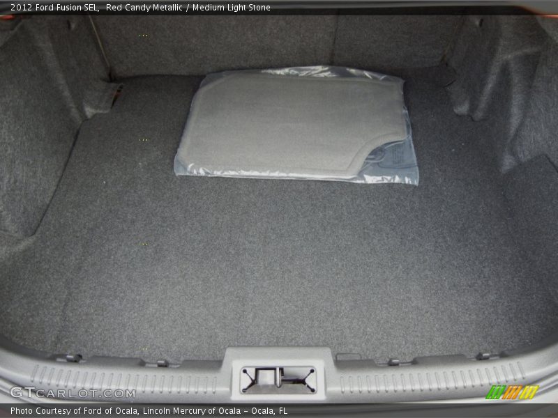 Red Candy Metallic / Medium Light Stone 2012 Ford Fusion SEL