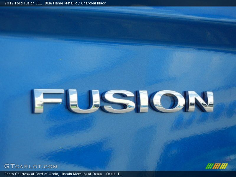 Blue Flame Metallic / Charcoal Black 2012 Ford Fusion SEL