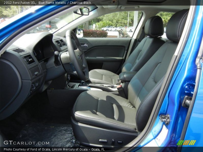 Blue Flame Metallic / Charcoal Black 2012 Ford Fusion SEL