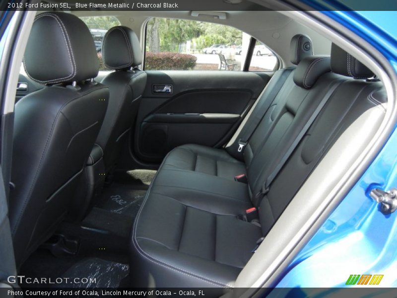 Blue Flame Metallic / Charcoal Black 2012 Ford Fusion SEL