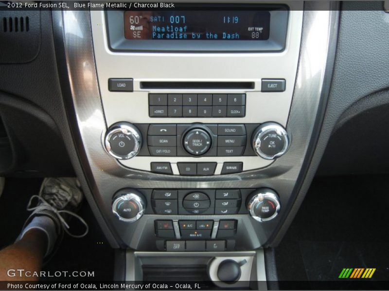 Blue Flame Metallic / Charcoal Black 2012 Ford Fusion SEL