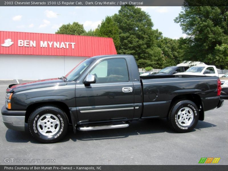 Dark Gray Metallic / Dark Charcoal 2003 Chevrolet Silverado 1500 LS Regular Cab
