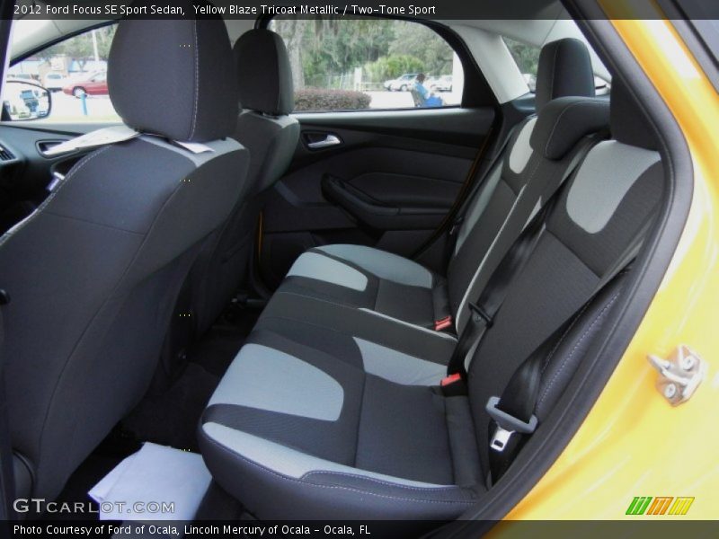 Rear Seat of 2012 Focus SE Sport Sedan