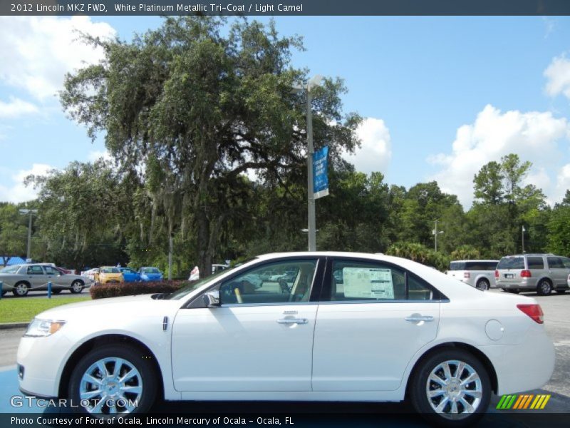 White Platinum Metallic Tri-Coat / Light Camel 2012 Lincoln MKZ FWD