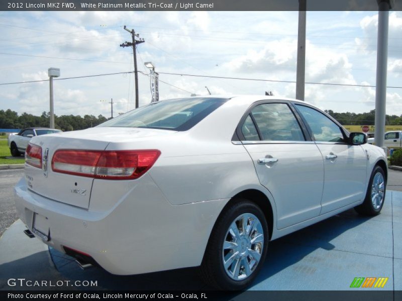 White Platinum Metallic Tri-Coat / Light Camel 2012 Lincoln MKZ FWD