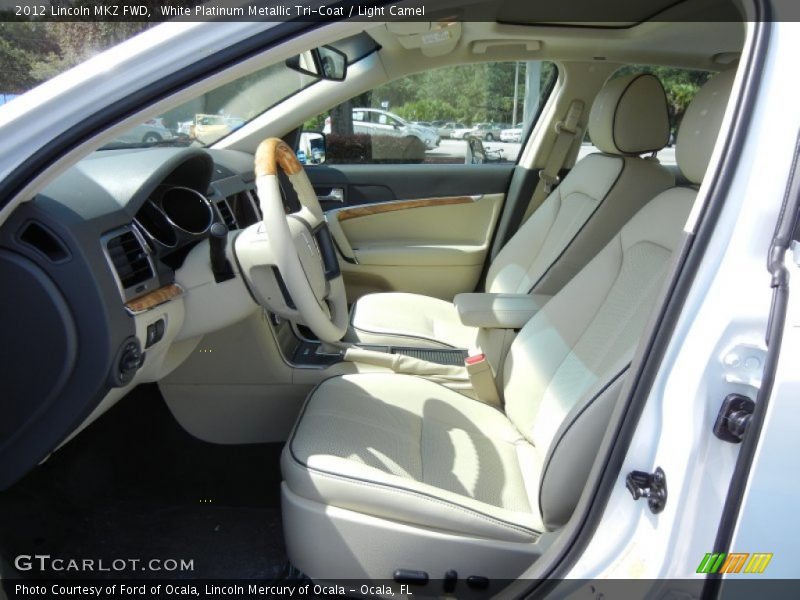 White Platinum Metallic Tri-Coat / Light Camel 2012 Lincoln MKZ FWD