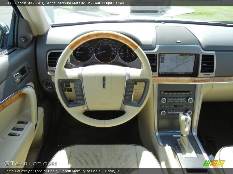 White Platinum Metallic Tri-Coat / Light Camel 2012 Lincoln MKZ FWD
