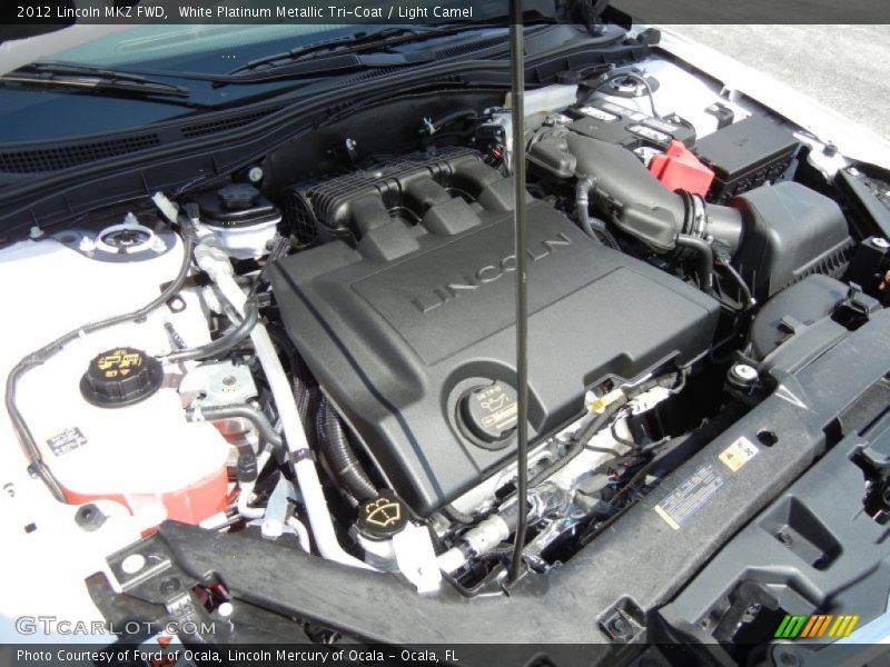 White Platinum Metallic Tri-Coat / Light Camel 2012 Lincoln MKZ FWD