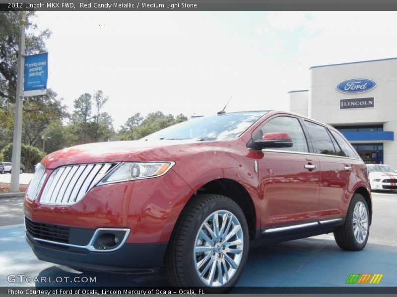 Red Candy Metallic / Medium Light Stone 2012 Lincoln MKX FWD