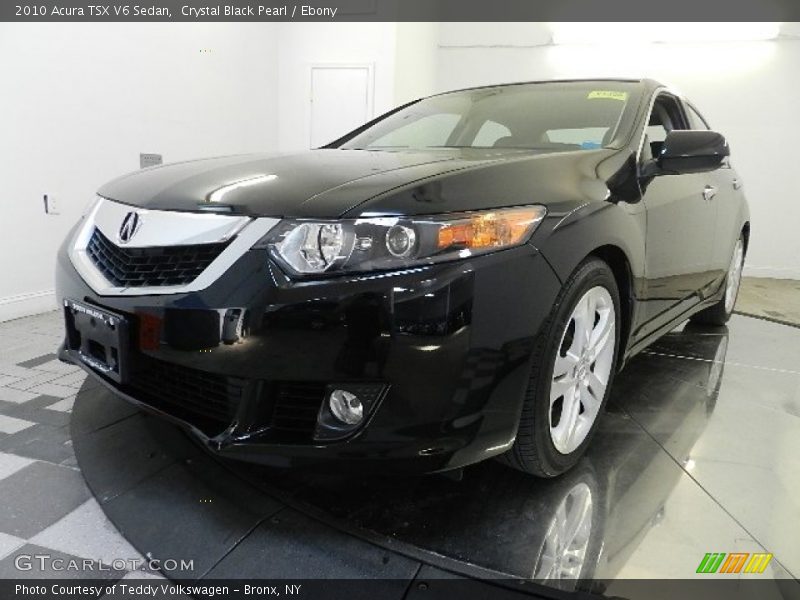 Crystal Black Pearl / Ebony 2010 Acura TSX V6 Sedan