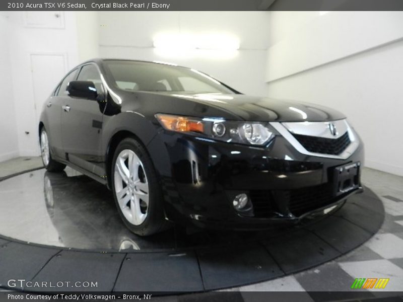 Crystal Black Pearl / Ebony 2010 Acura TSX V6 Sedan