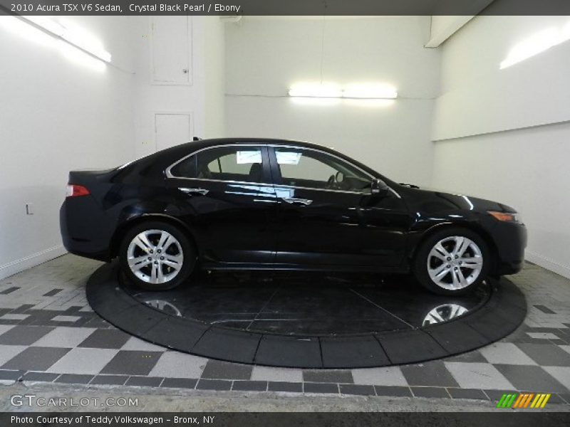 Crystal Black Pearl / Ebony 2010 Acura TSX V6 Sedan