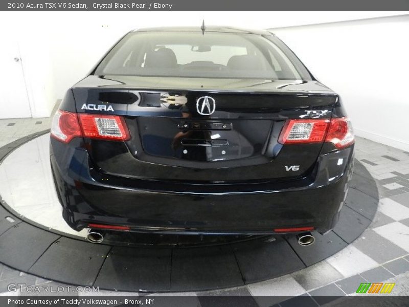 Crystal Black Pearl / Ebony 2010 Acura TSX V6 Sedan