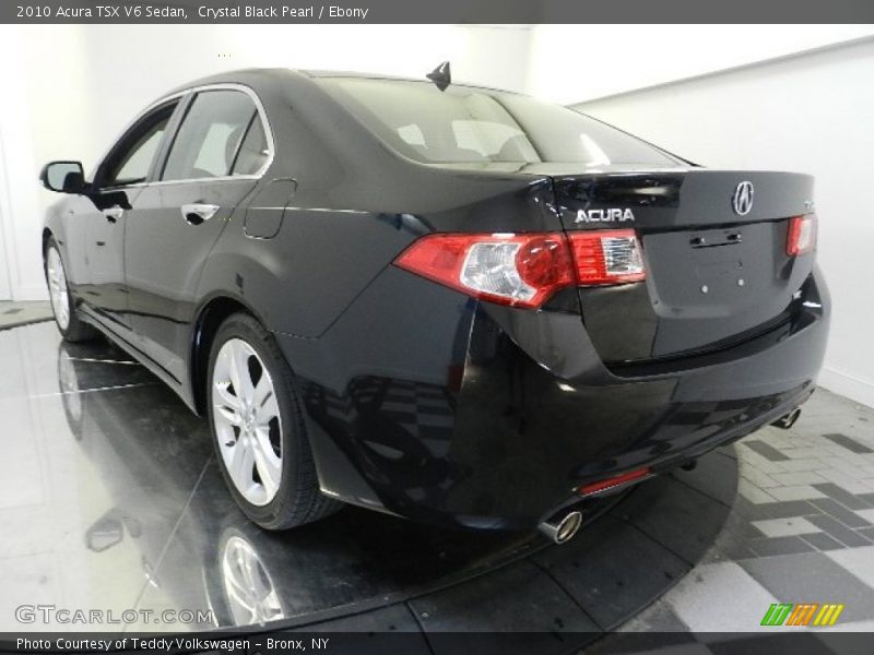 Crystal Black Pearl / Ebony 2010 Acura TSX V6 Sedan