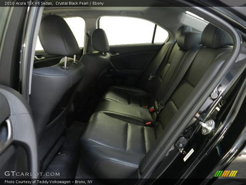 Crystal Black Pearl / Ebony 2010 Acura TSX V6 Sedan