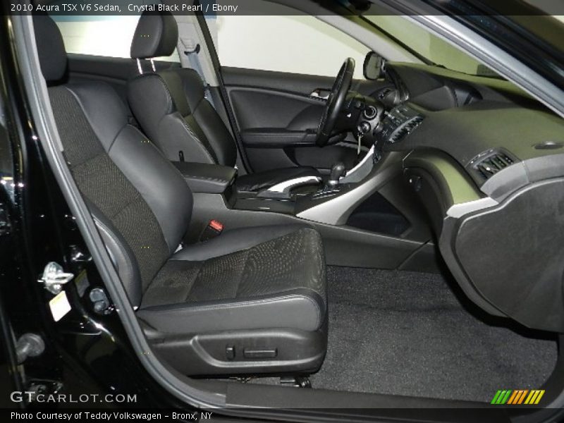 Crystal Black Pearl / Ebony 2010 Acura TSX V6 Sedan