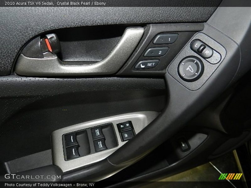 Crystal Black Pearl / Ebony 2010 Acura TSX V6 Sedan