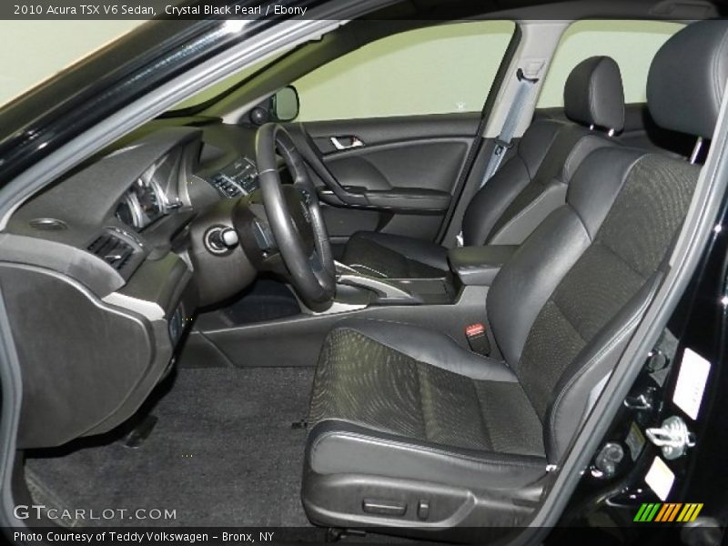 Crystal Black Pearl / Ebony 2010 Acura TSX V6 Sedan
