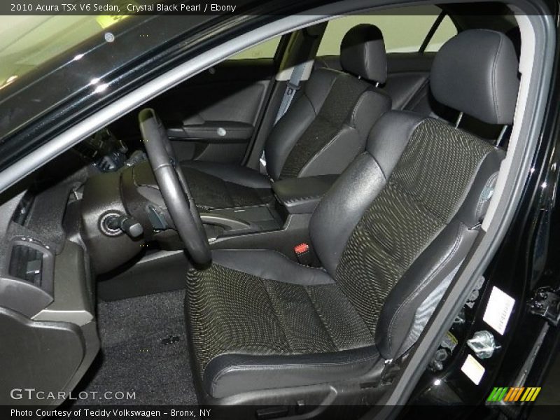 Crystal Black Pearl / Ebony 2010 Acura TSX V6 Sedan