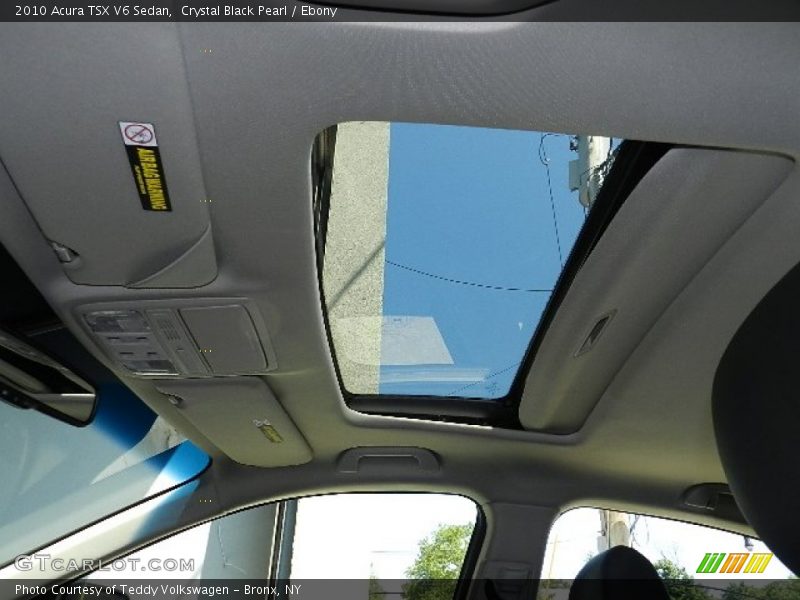 Crystal Black Pearl / Ebony 2010 Acura TSX V6 Sedan