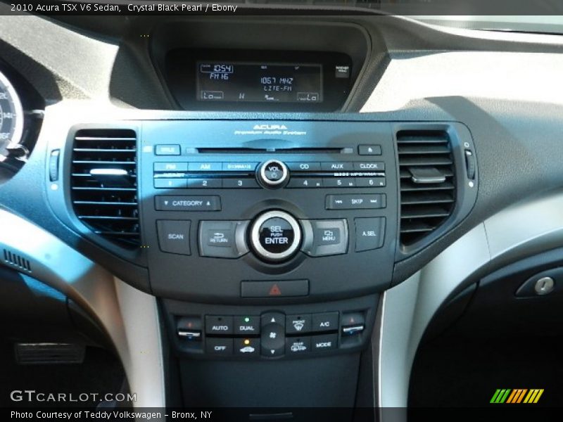 Crystal Black Pearl / Ebony 2010 Acura TSX V6 Sedan
