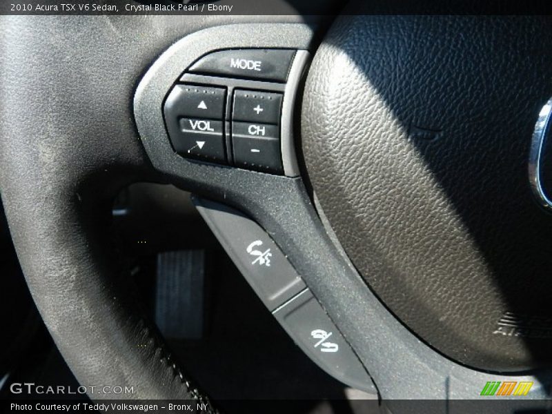 Crystal Black Pearl / Ebony 2010 Acura TSX V6 Sedan