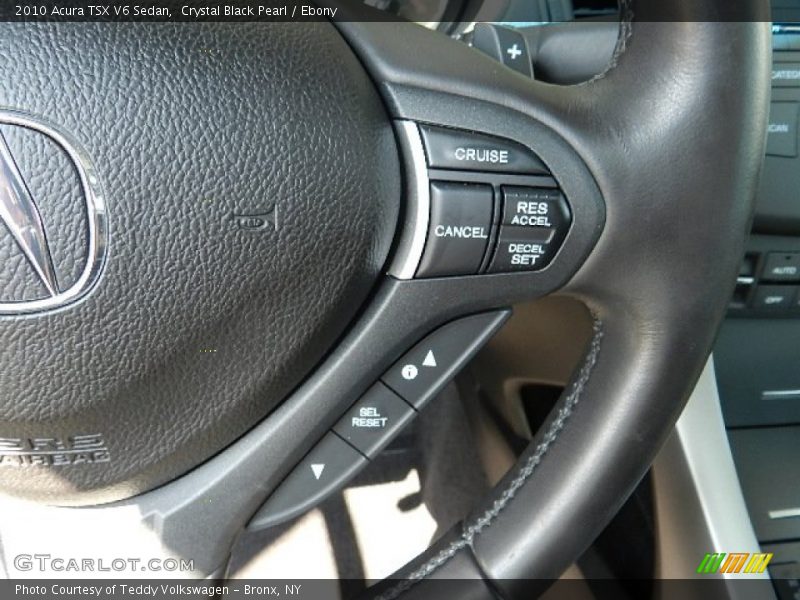 Crystal Black Pearl / Ebony 2010 Acura TSX V6 Sedan